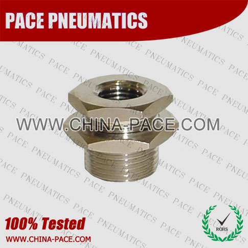 Pmfm,Brass air connector, brass fitting,Pneumatic Fittings, Air Fittings, one touch tube fittings, Nickel Plated Brass Push in Fittings